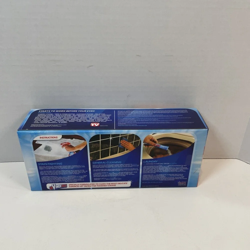 InVinceable Stain Remover 9oz Blue Multi-Purpose Cleaner Laundry‎ Booster